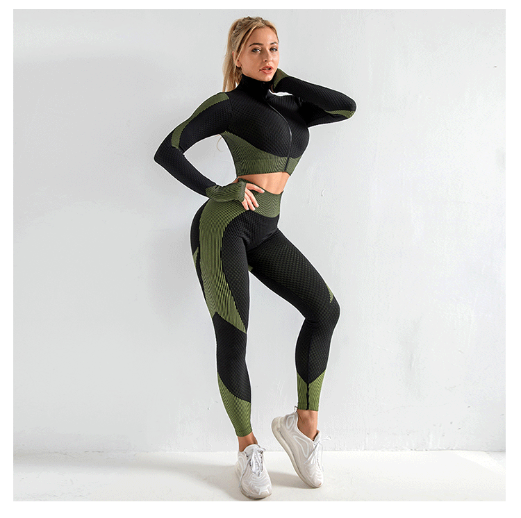 Seamless Yoga Set 1-HZ-SJT888